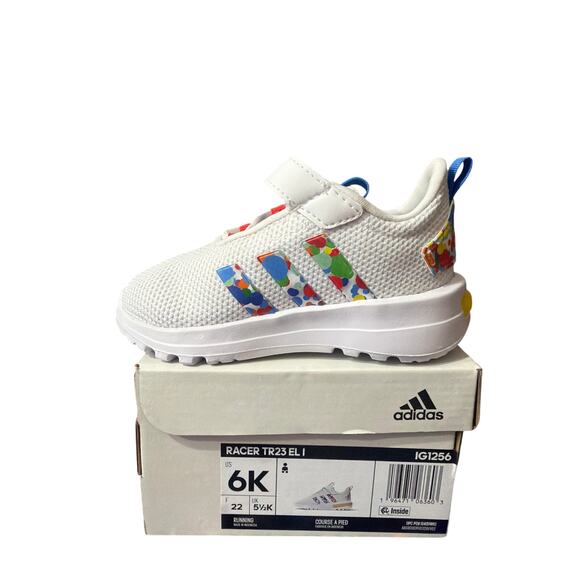 Adidas Infant Racer TR23 EL I Color Pop Blue Red Yellow Sneakers Size 6K New - Picture 6 of 11